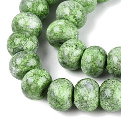 Opaque Baking Paint Glass Beads Strands&nbsp;GLAA-Q110-03A-11
