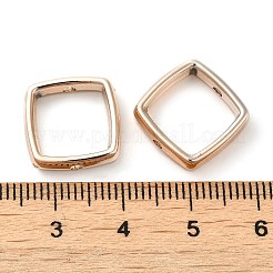 CCBプラスチックビーズフレーム  ローズゴールド  14x14x4mm  穴：1.8mm&nbsp;CCB-H001-01D-RG