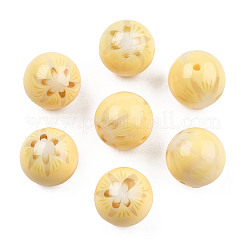 Flower Opaque Resin Beads&nbsp;RESI-T054-001