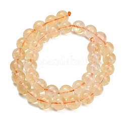 Natural Citrine Beads Strands&nbsp;GG-CBACB71-03-10mm