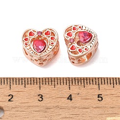 Rack Plating Alloy Rhinestone European Beads&nbsp;PALLOY-S189-47RG