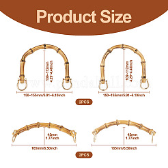 2 Style Bamboo Bag Handles&nbsp;FIND-BT0001-28