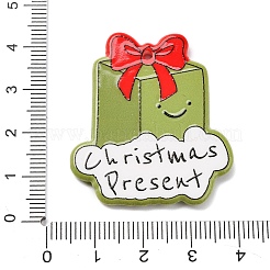 Christmas Series Printed Opaque Acrylic Pendants&nbsp;OACR-Q080-01C