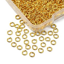 真鍮製オープンタイプ丸カン  ラウンド  ゴールドカラー  4x0.7mm  21ゲージ  内径：2.6mm  約500個/箱&nbsp;KK-YW0001-38