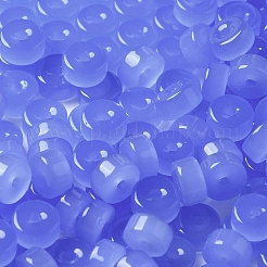 Imitation Jade Glass Seed Beads&nbsp;SEED-E001-J3x6mm-01