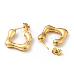 Square Stud Earrings&nbsp;EJEW-G293-08G