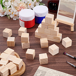 Unfinished Wood Craft Cube Block&nbsp;WOOD-AR0001-54B