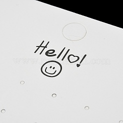 Smiling Face Paper Earrings Necklace Display Cards&nbsp;FIND-T072-01C-02