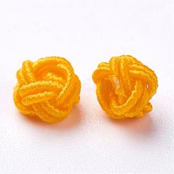Polyester Weave Beads&nbsp;WOVE-N002-24