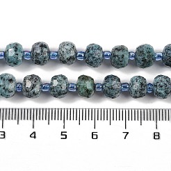 Natural Sesame Jasper Dyed Beads Strands&nbsp;G-H057-A21-01
