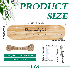 1 Bag Oval Pine Wood Herb Drying Rack&nbsp;ODIS-PH0036-14