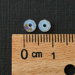 プレシオサ®クリスタルビーズ  チェコクリスタル  451 19 602 ラウンド  01000 200 ホワイトオパール AB  4mm  穴：1mm&nbsp;X-PRC-BB4-01000-200