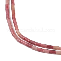 天然石ロードナイトビーズ連売り  コラム  4~4.5x2mm  穴：0.7mm  約88~92個/連  14.49~14.96''（36.8~38センチメートル）&nbsp;G-M389-23
