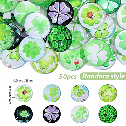 50Pcs Glass Cabochons&nbsp;FIND-SP0005-80