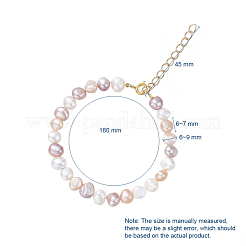 Natural Freshwater Pearl Beaded Bracelets&nbsp;BJEW-JB05122-01