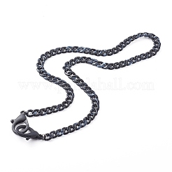Personalized Acrylic Curb Chain Necklaces Sets&nbsp;NJEW-JN03431