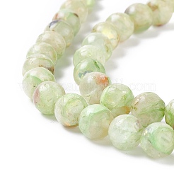 Assembled Synthetic Green Fluorite and Selenite Beads Strands&nbsp;G-K317-A16
