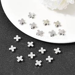 シェグレイスの真鍮ビーズ  クロス  カドミウムフリー＆ニッケルフリー＆鉛フリー  18KGP本金メッキ  8x8x3mm  穴：1.4mm&nbsp;XGR0110P-128P