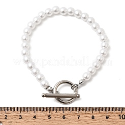Plastic Pearl Beaded Bracelets for Women&nbsp;BJEW-L716-02P