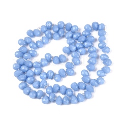 Imitation Jade Glass Beads Strands&nbsp;GLAA-Q116-01A-E02