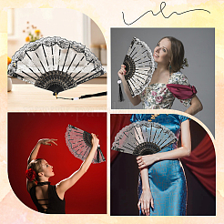 Lace Fan&nbsp;AJEW-WH20090-001A