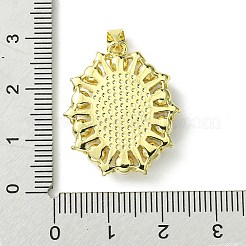 環境に優しい真鍮のペンダント  天然シェルとプラスチックパールを使用  長持ちメッキ  18KGP本金メッキ  カドミウムフリー＆鉛フリー  オーバル  26x22x5mm  穴：5x3mm&nbsp;KK-A204-02A-01G