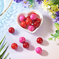 15Pcs 3 Colors Opaque Acrylic Beads&nbsp;SACR-TADJ0001-05B