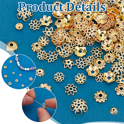 120Pcs 12 Styles Alloy Beads Caps&nbsp;FIND-PH0022-80G