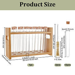 12 Holes Wood Test Tube Display Stands&nbsp;ODIS-OC0001-86