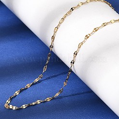 1.5MM Unisex 304 Stainless Steel Dapped Chain Necklaces&nbsp;NJEW-P356-10G