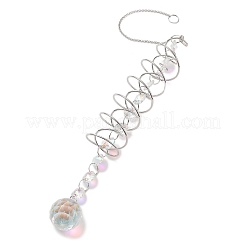 Spiral Alloy Hanging Ornaments&nbsp;HJEW-Q012-01C