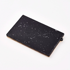 アクリル製の大きなペンダント  テープ  ショッキングピンク  55x33x4mm  穴：1.2mm&nbsp;LS-OACR-WH0003-11C