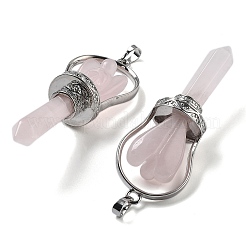 Natural Rose Quartz Pointed Big Pendants&nbsp;KK-H491-01P-08