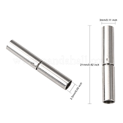 Tarnish Resistant 304 Stainless Steel Bayonet Clasps&nbsp;STAS-L134-06