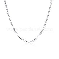 Brass Box Chain Necklaces&nbsp;NJEW-BB10859-24