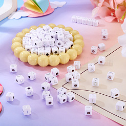 150Pcs 5 Styles Opaque Acrylic Beads&nbsp;SACR-TA0001-73