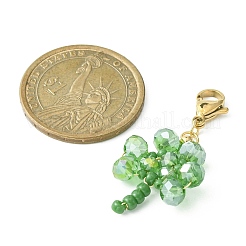 Glass Pendant Decoration&nbsp;HJEW-TA00031-01