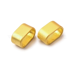 合金ヨーロピアンビーズ  長方形  マットゴールドカラー  9.5x5.5x5mm  穴：4x7.7mm&nbsp;PALLOY-S057-09MG