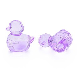 Transparent Acrylic European Beads&nbsp;MACR-S373-75-B
