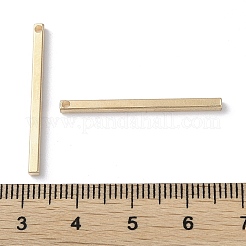 真鍮チャーム  長方形  ライトゴールド  30x2x2mm  穴：1.2mm&nbsp;FIND-E042-07KCG-02