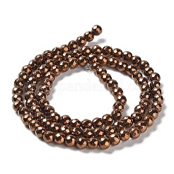 Non-magnetic Synthetic Hematite Beads Strands&nbsp;G-G092-4mm