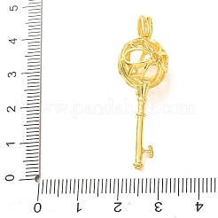 Brass Cage Pendants&nbsp;KK-CBA8ACD-09G