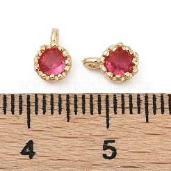 Brass Pave Cubic Zirconia Pendants&nbsp;KK-H204-03KCG-05