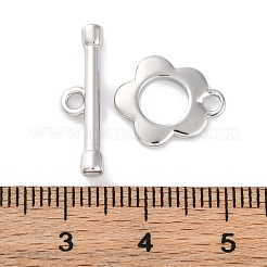 Rack Plating Eco-Friendly Brass Toggle Clasps&nbsp;KK-S403-14P