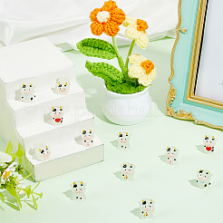12Pcs 6 Styles Luminous Plastic Cow Display Decoration&nbsp;DJEW-SC0001-30