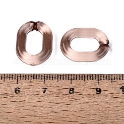 アクリル クイック リンク コネクター  オーバル  シエナ  19x14x4mm  845個/約500g&nbsp;TACR-ZX020-24C
