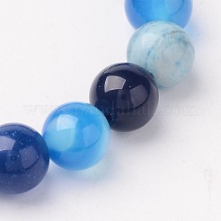 Natural Striped Agate/Banded Agate Beads&nbsp;AGAT-6D-6
