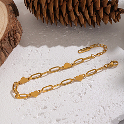 Minimalist 304 Stainless Steel Paperclip Chain Bracelets&nbsp;KU1154