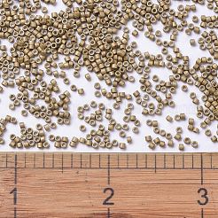 MIYUKIデリカビーズ  シリンダー  日本製シードビーズ  11/0  （db1163)亜鉛メッキマットミード  1.3x1.6mm  穴：0.8mm  約2000PCS /ボトル  10 G /ボトル&nbsp;SEED-JP0008-DB1163