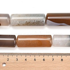 天然石瑪瑙ビーズ連売り  コラム  ペルー  39.5~40x13.5~15mm  穴：1.2~1.4mm  約10個/連  15.51''~15.63